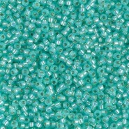 Miyuki rocailles Perlen 11/0 - Silver lined dyed sea green alabaster 11-571
